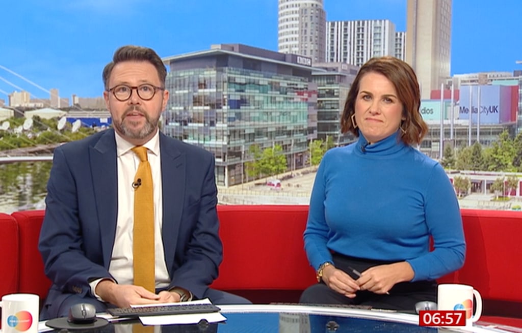 Nina Warhurst and Jon Kay on BBC Breakfast