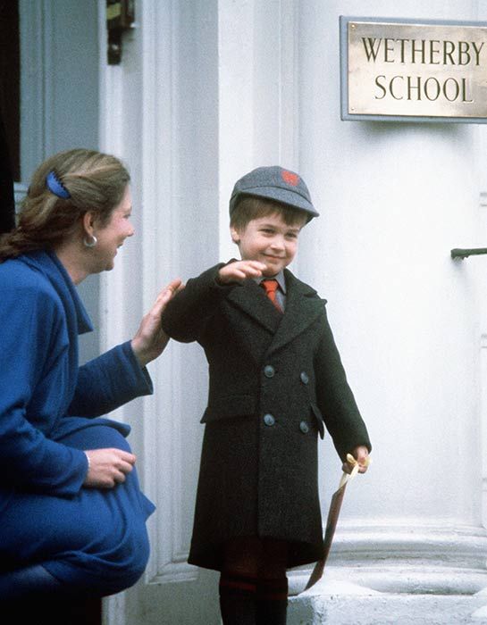 Prince William first day school