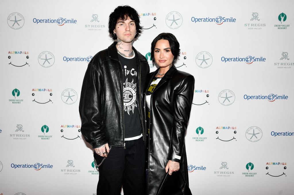 Demi Lovato and Jutes attend Operation Smile's 11th Annual Celebrity Ski & Smile Challenge presented by Alphapals, Barefoot Dreams and the St. Regis Deer Valley on April 1, 2023 in Park City, Utah