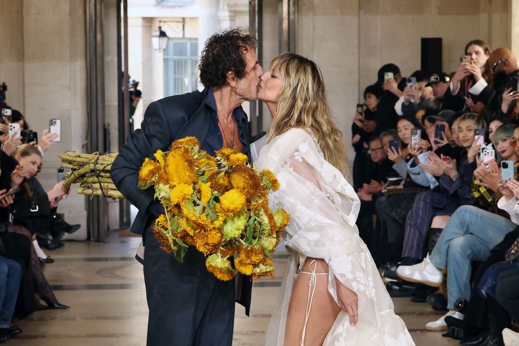 Andreas Kronthaler and Heidi at the Vivienne Westwood Womenswear Spring/Summer 2026 show 