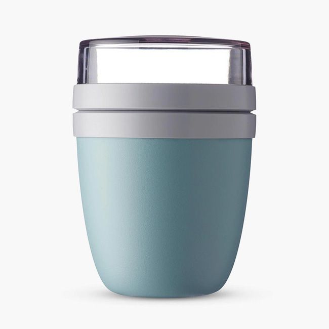 teal lunch pot