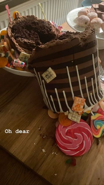 lily allen cake collapsed