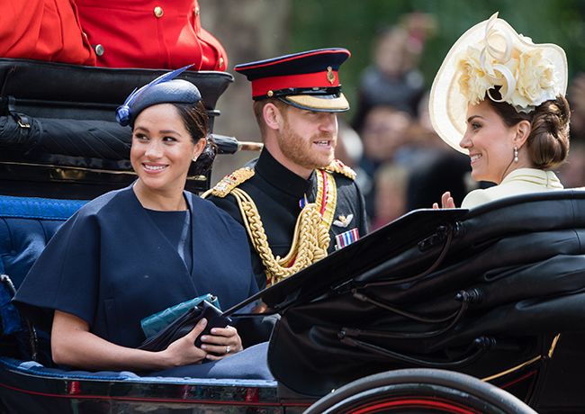 kate middleton and meghan markle at trooping