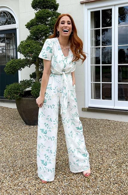 Stacey Solomon stuns in a Lorna Luxe for In The Style dress as she