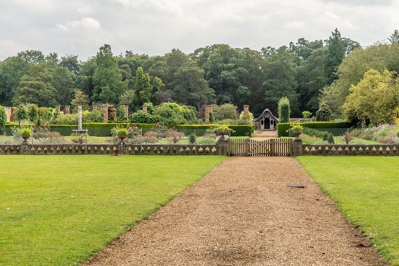 The property is surrounded by stunning gardens