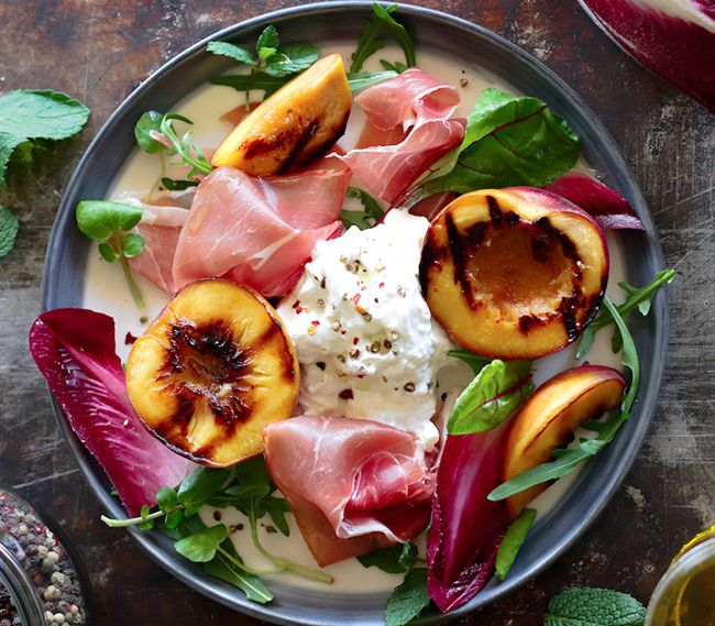 This burrata salad recipe is PERFECT for sunny weekend barbecues | HELLO!