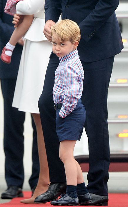 prince george arrives in poland royal tour