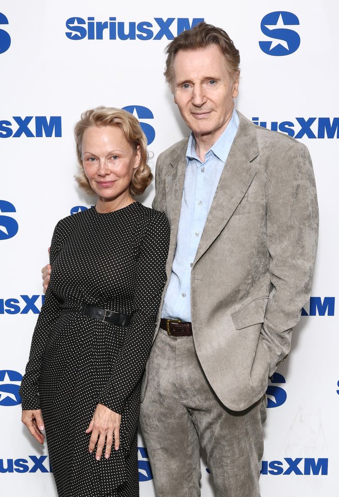  Pamela Anderson and Liam Neeson at SiriusXM's Town Hal