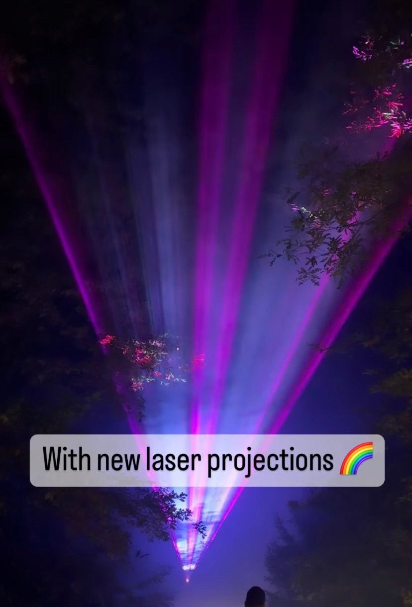 Sandringham is playing host to an incredible laser display