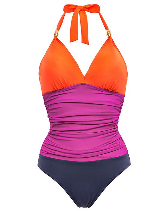 figleaves colour block swimsuit