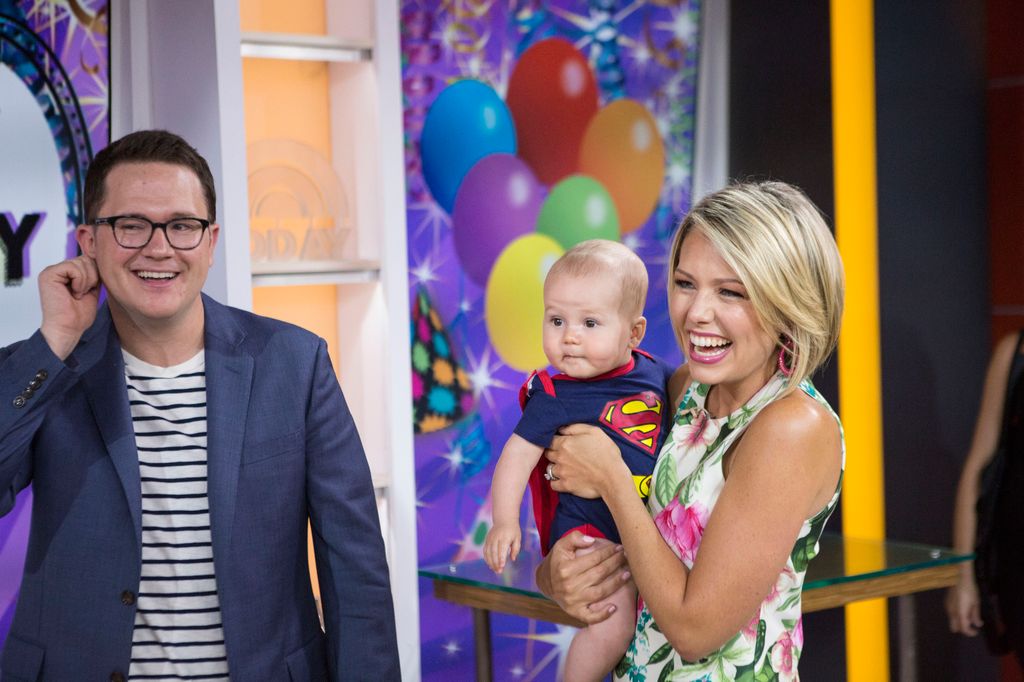 Dylan Dreyer and her son Calvin and husband Brian Fichera