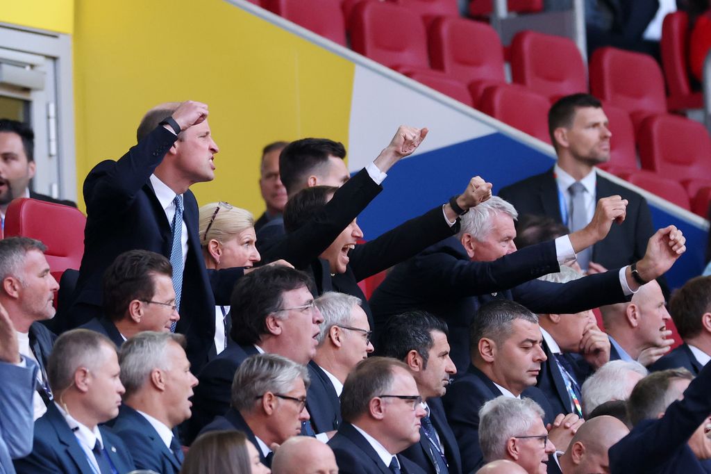 William sported his WHOOP at the Euro match in July