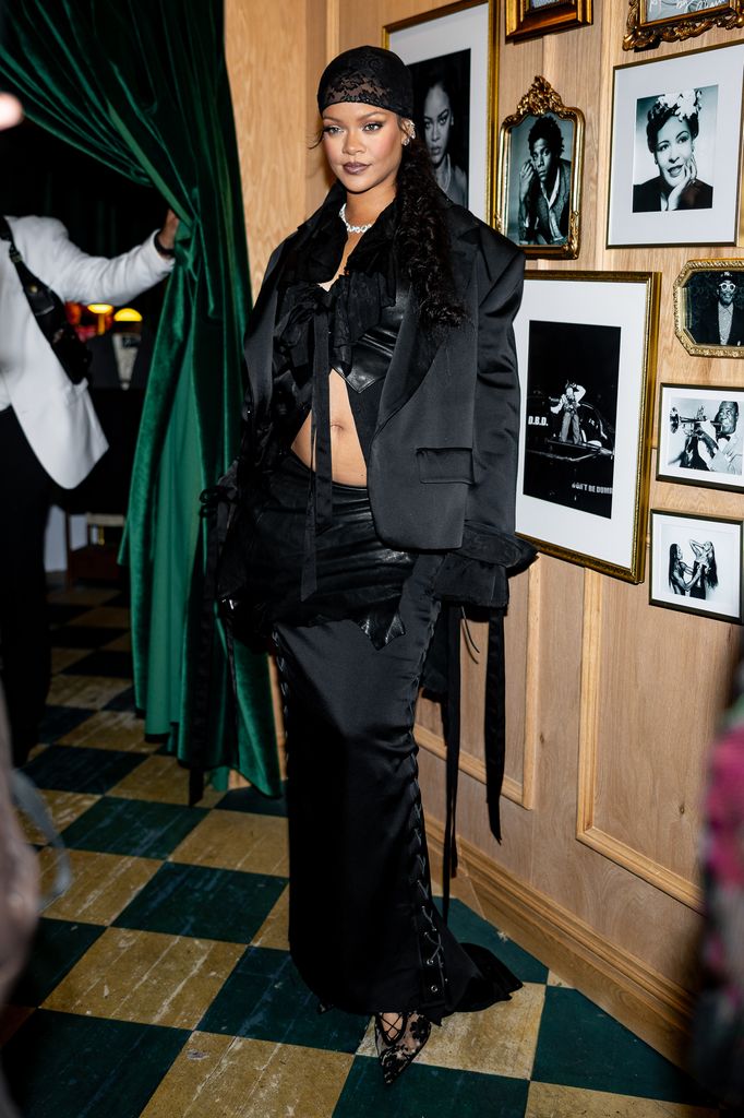 Rihanna is seen at the A$AP Rocky x Ray Ban Met Gala After Party on May 05, 2025 in New York City