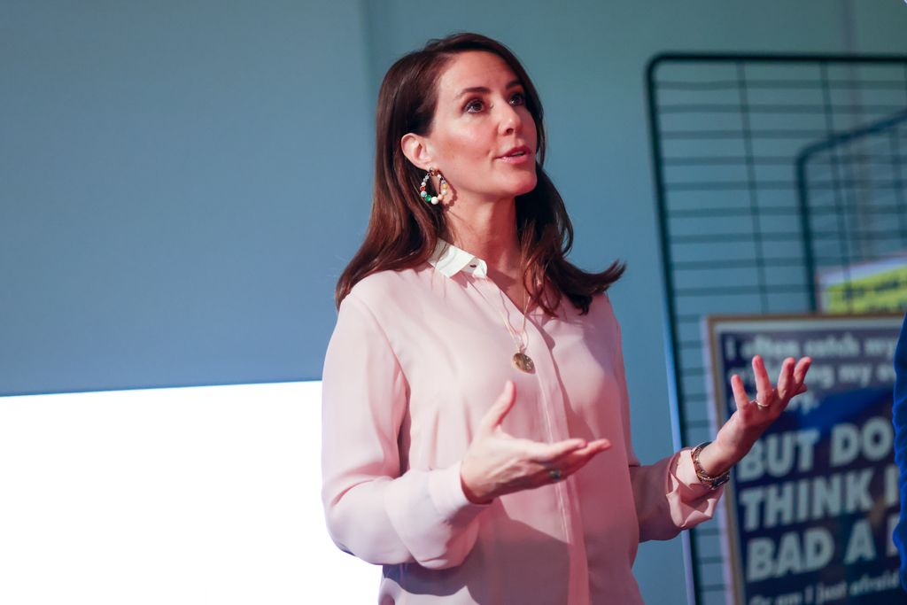 Princess Marie speaking at an event