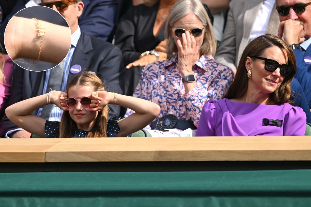 photo of mother and daughter watching tennis