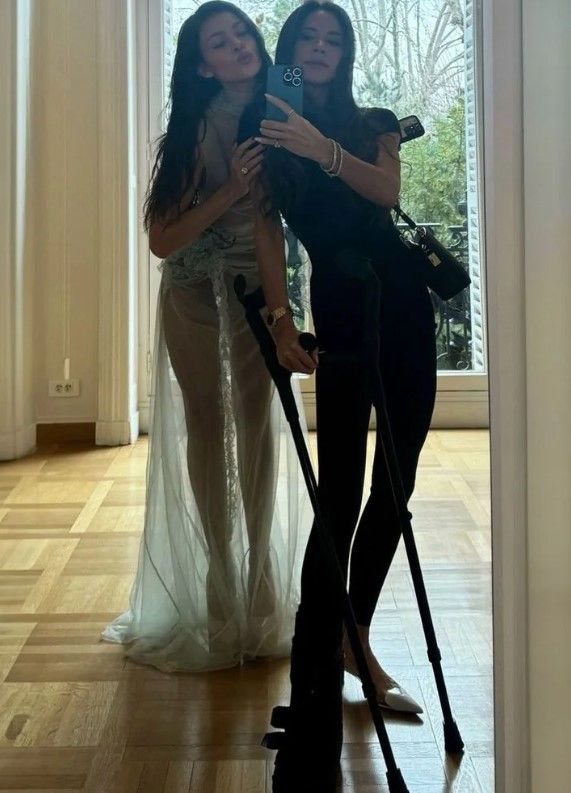 Nicola Peltz Beckham wearing her mother-in-law Victoria's birthday dress in February