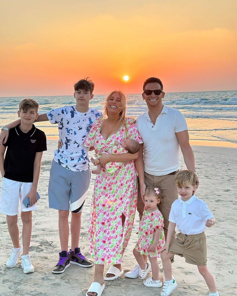 Stacey on holiday with her family in Abu Dhabi