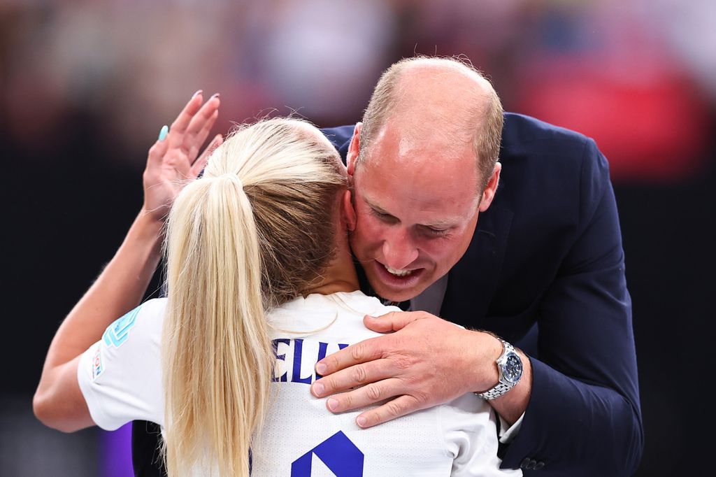 Prince William hugging chloe kelly 