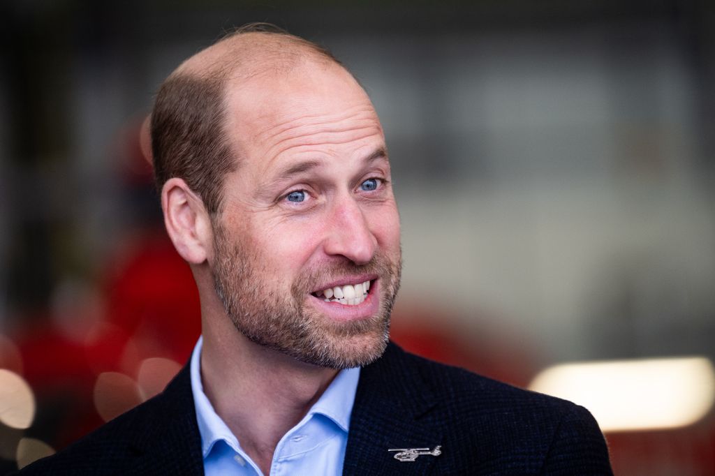 Bearded William smiling at RAF Northolt