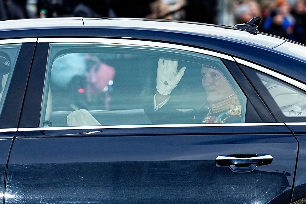 Prince Joachim of Denmark arrives at Amalienborg