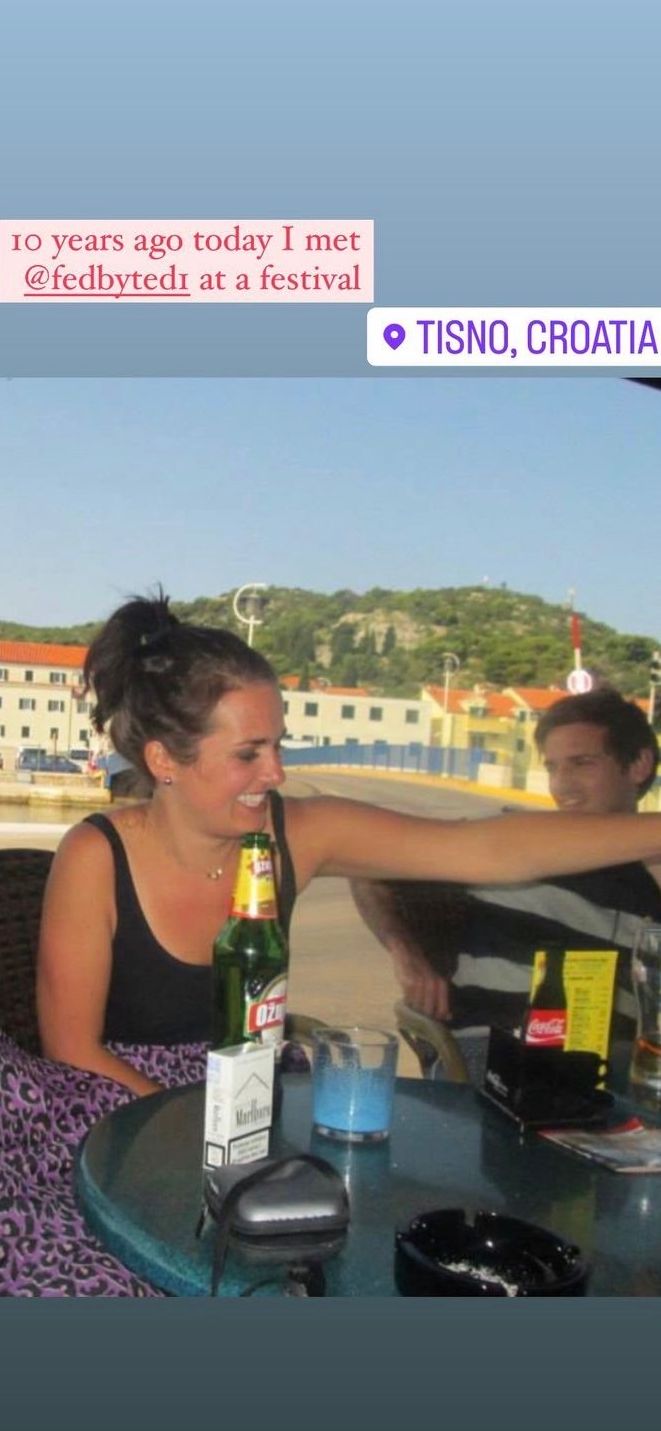 Nina Warhurst instagram story of Nina and Ted in Croatia