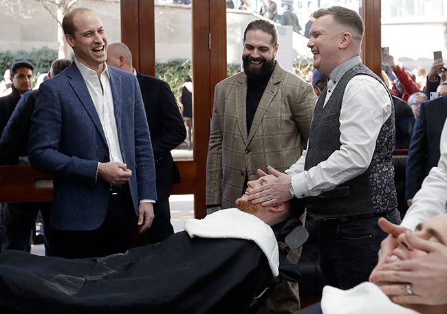 prince william at barbers
