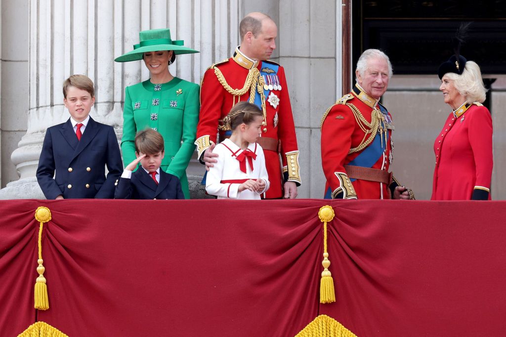 Prince William reassures Princess Charlotte at Trooping the Colour