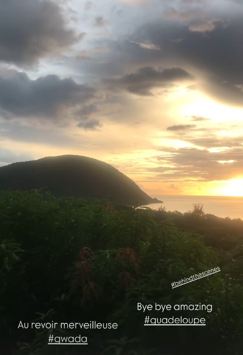 Élizabeth Bourgine's Instagram photo of Guadeloupe horizon