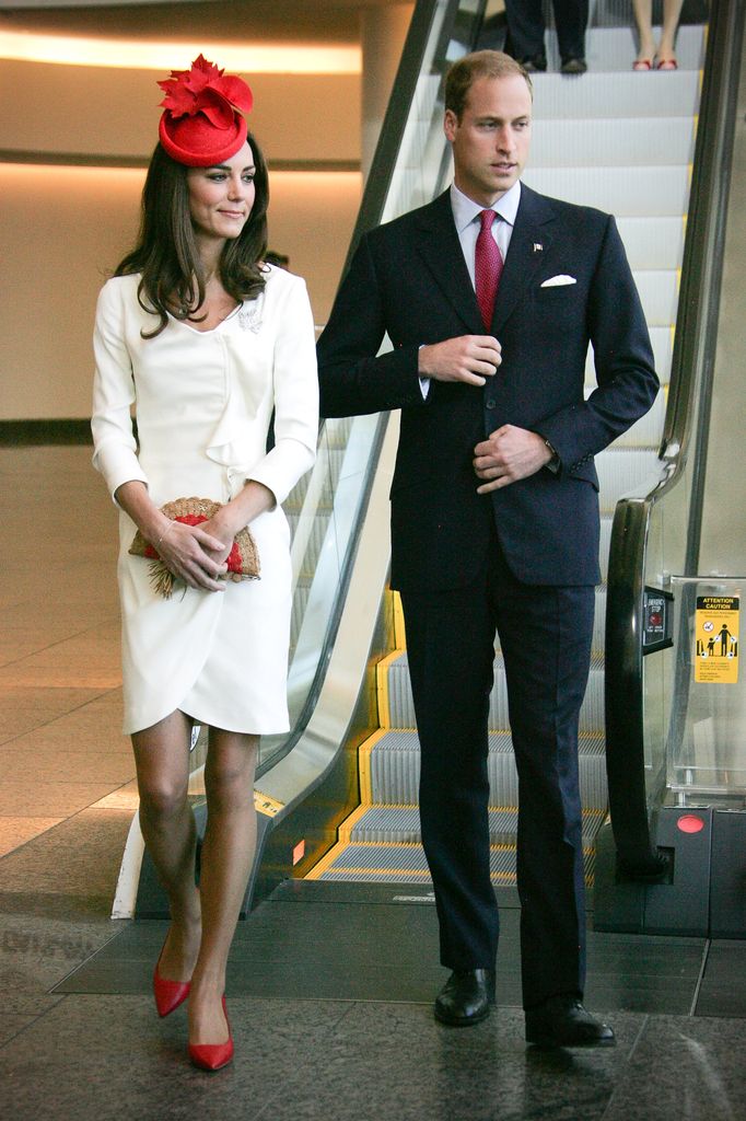 Kate beside william in white dress