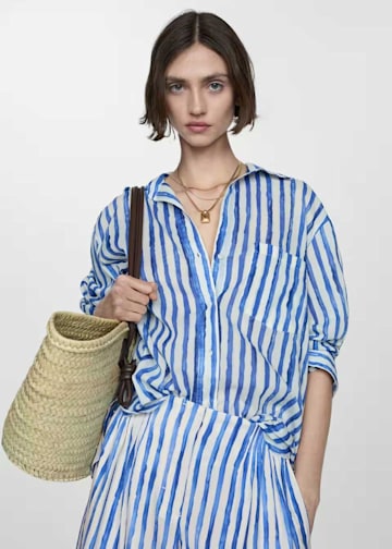 Mango Striped Shirt