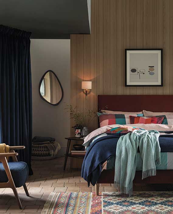 Patterned modernist bedroom john lewis