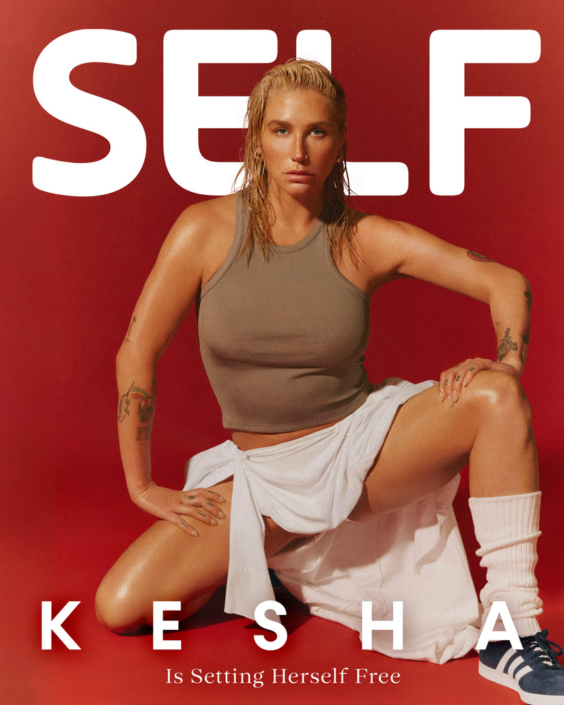 Kesha appears on the latest cover of Self magazine