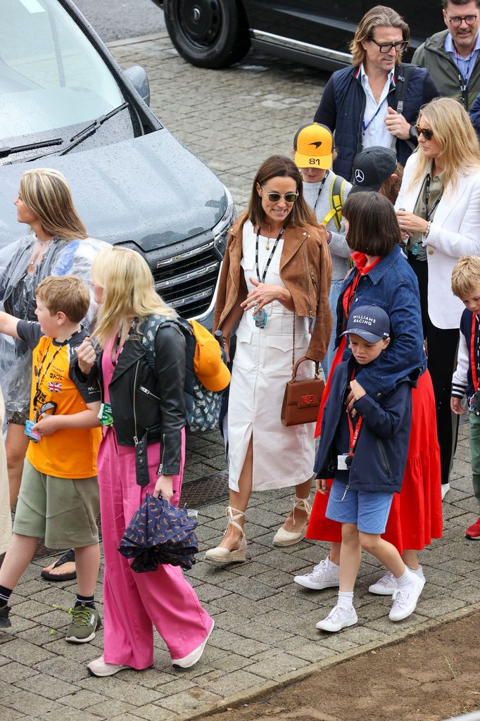 Pippa Middleton surprises in leg-split dress with shortest bob | HELLO!