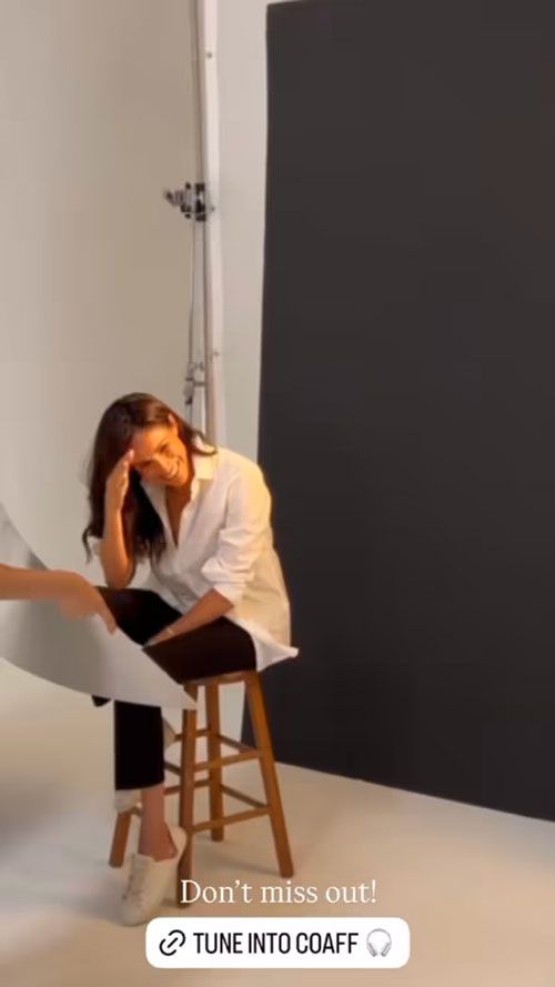 Meghan Markle in her video behind the scenes
