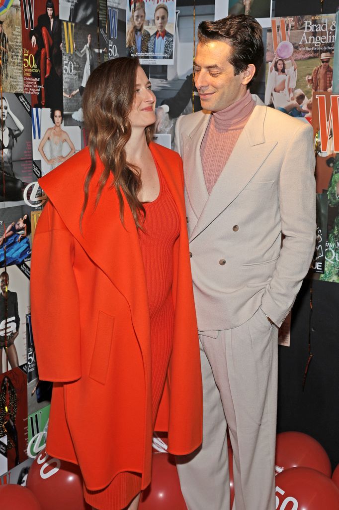 Grace Gummer and Mark Ronson attend W Magazine 50th Anniversary presented By Lexus at Shun Lee on October 12, 2022 in New York City
