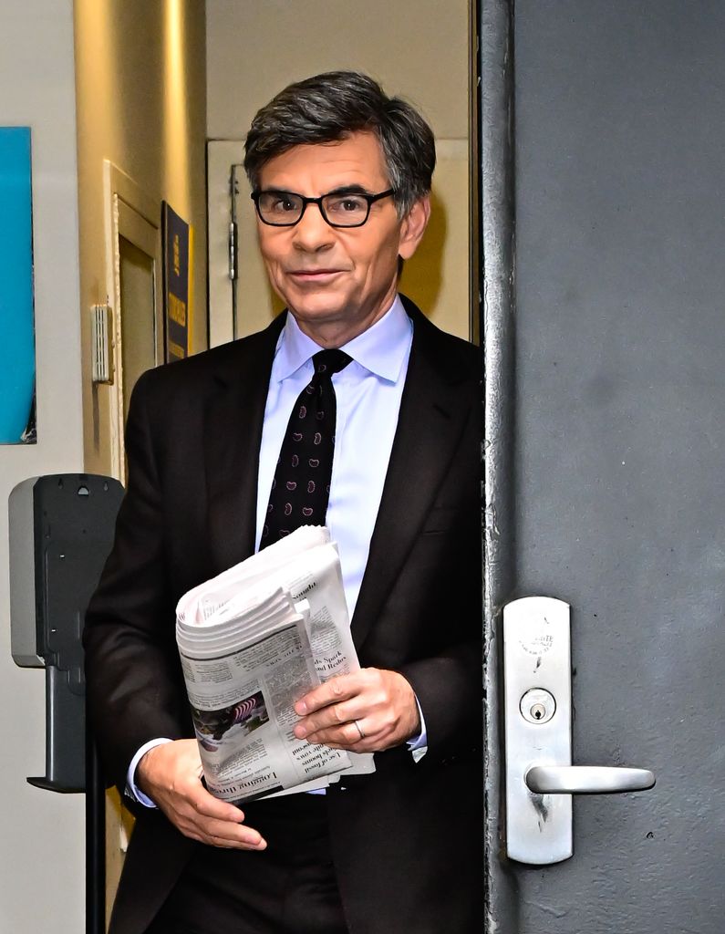 George Stephanopoulos leaving the GMA studios 