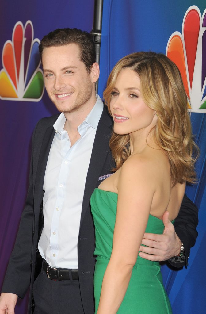 Jesse Lee Soffer and and Sophia Bush attend the NBCUniversal 2015 Press Tour on January 16, 2015 in Pasadena, California