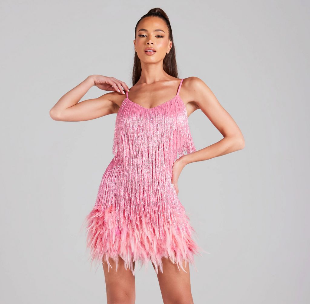 Lover Eras Dress - Nadine Merabi Lottie Pink Dress