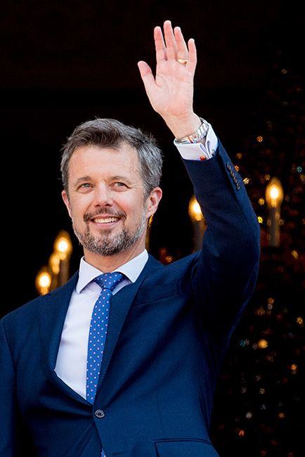 Prince Frederik in a blue suit