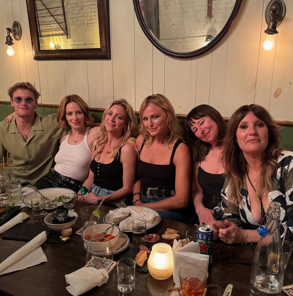 Malin Akerman with her co-star on The Hunting Wives