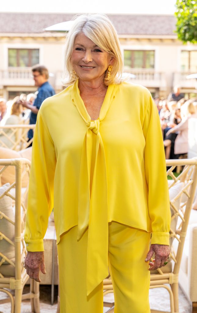 martha stewart in yellow top