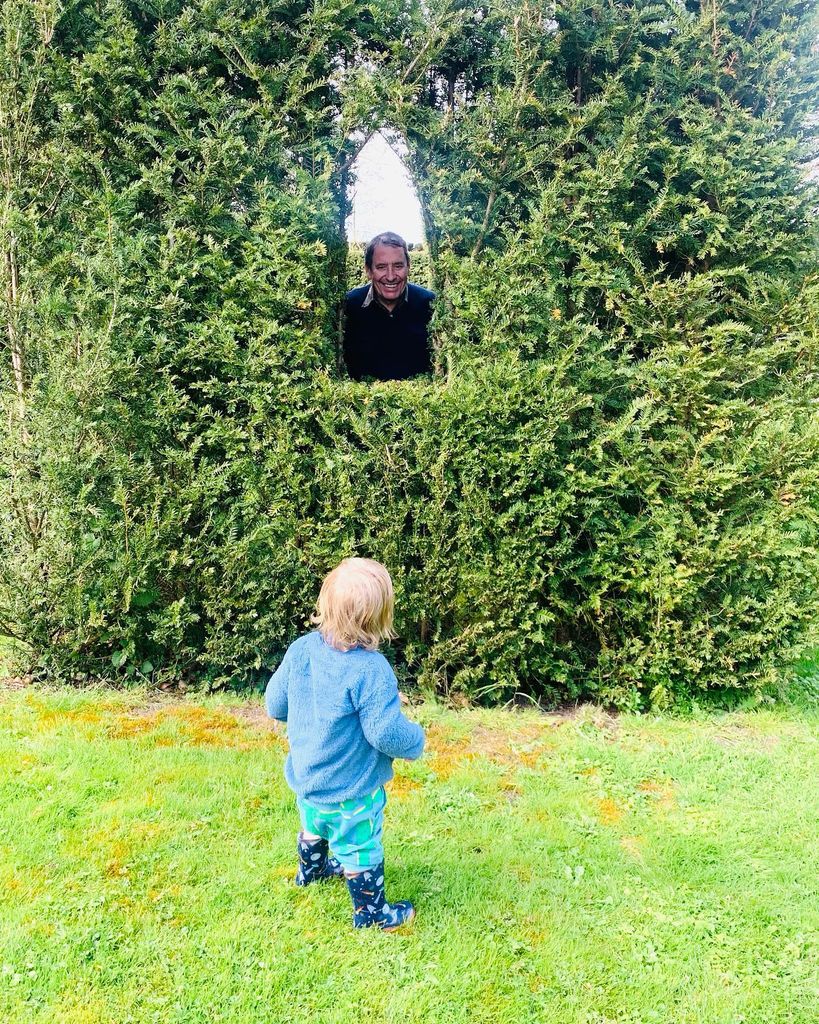 Jools Holland with his grandson Gabriel