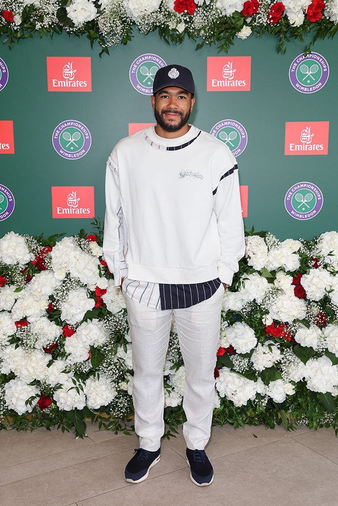 Reece James in the Emirates suite at Wimbledon