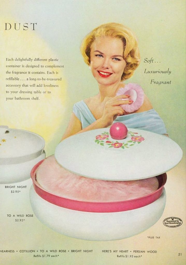 dusting powder vintage poster 