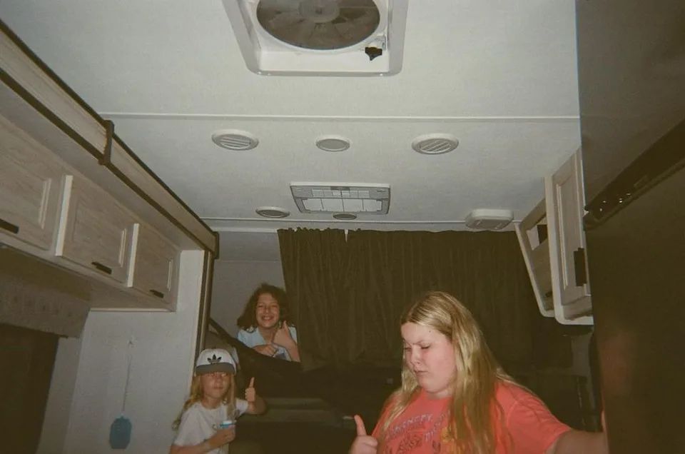 Tori's children living in an RV