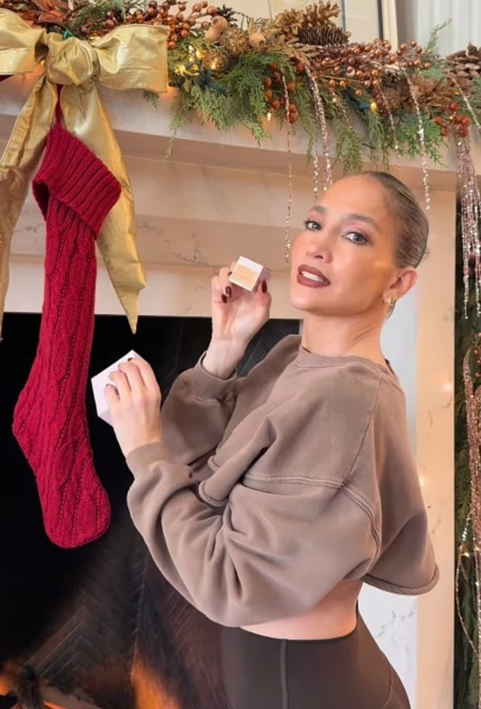 Jennifer was promoting her line J-Lo beauty