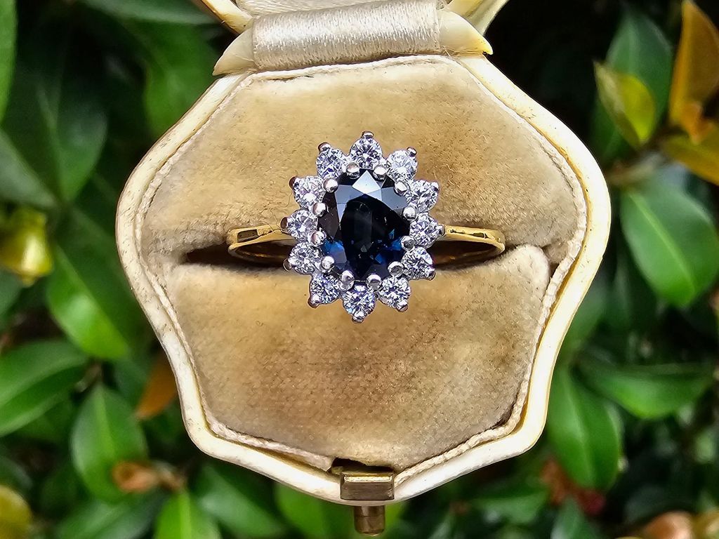 Vintage sapphire engagement ring