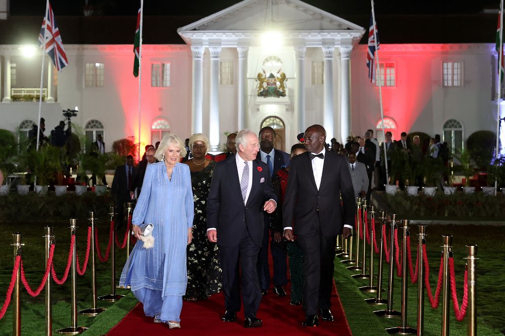 Charles and Camilla attend state banquet at State House