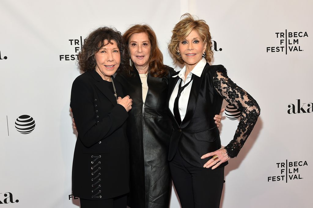 Lily Tomlin; Paula Weinstein and Jane Fonda