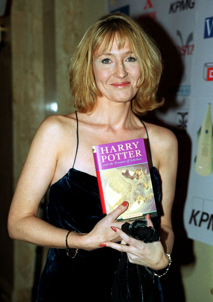 J.K. Rowling in 1999, when she won the Author of the Year Award. 